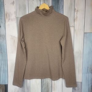Skyr Brown Turtleneck Pullover Size Medium